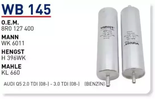 Топливный фильтр WUNDER WB145