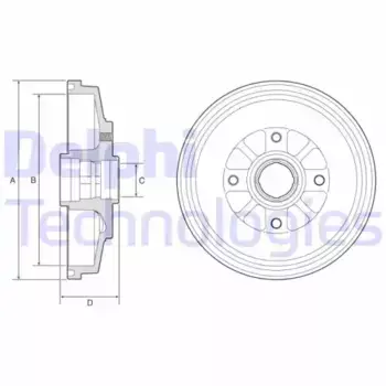 Тормозной барабан DELPHI BF577