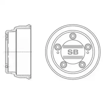 Тормозной барабан HI-Q SD1035