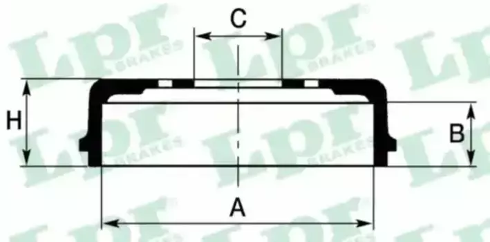Тормозной барабан LPR 7D0262