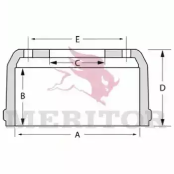Тормозной барабан MERITOR MBD1034