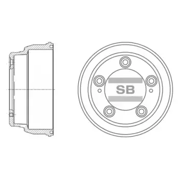 Тормозной барабан SANGSIN SD1035