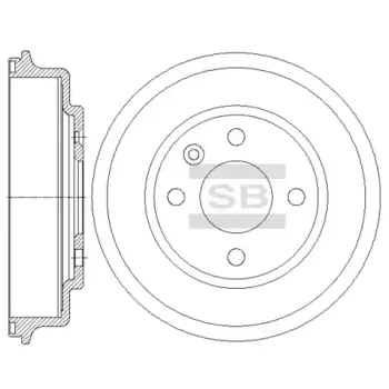 Тормозной барабан SANGSIN SD3048