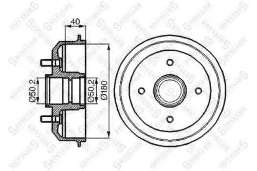 Тормозной барабан STELLOX 6025-2530-SX