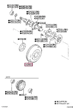 Тормозной барабан TOYOTA / LEXUS 42431-0K120