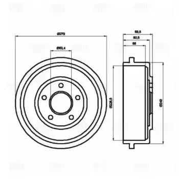Тормозной барабан TRIALLI TF219602