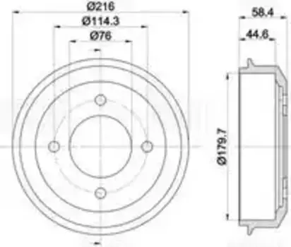 Тормозной барабан TRIALLI TF 536245