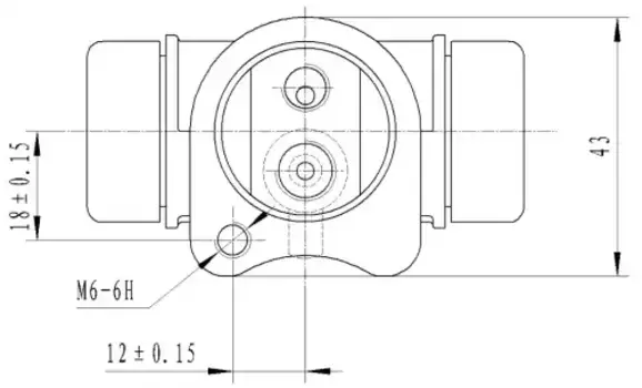 Тормозной цилиндр TRIALLI CF 0308