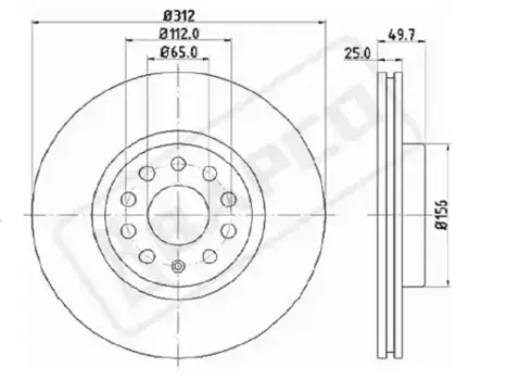 Тормозной диск BAPCO BD0146