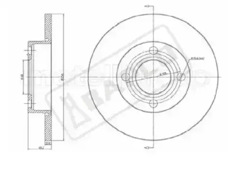 Тормозной диск BAPCO BD0203