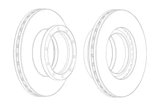 Тормозной диск BERAL BCR145A вентилируемый передняя ось