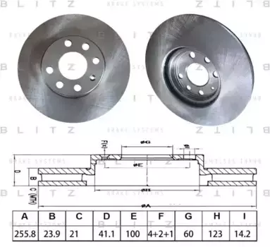 Тормозной диск BLITZ BS0594