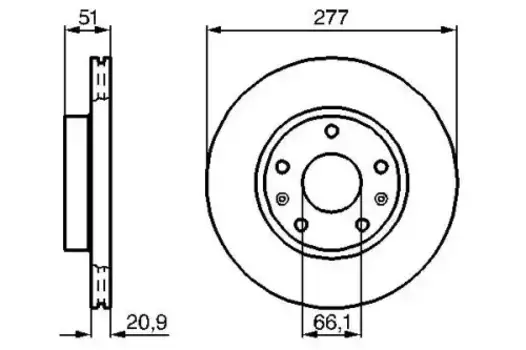Тормозной диск BOSCH 0 986 478 992 вентилируемый передняя ось