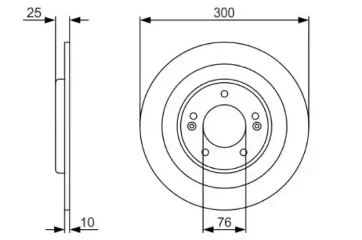 Тормозной диск BOSCH 0 986 479 A46 полный задняя ось