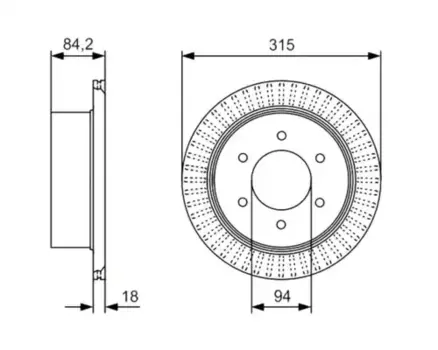 Тормозной диск BOSCH 0 986 479 C32 вентилируемый задняя ось