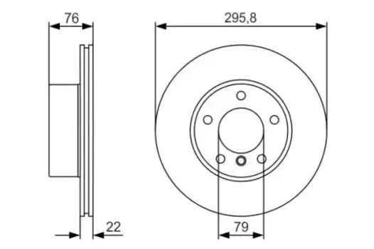 Тормозной диск BOSCH 0 986 479 R72 вентилируемый передняя ось