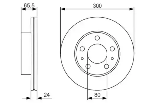 Тормозной диск BOSCH 0 986 479 R86 вентилируемый передняя ось