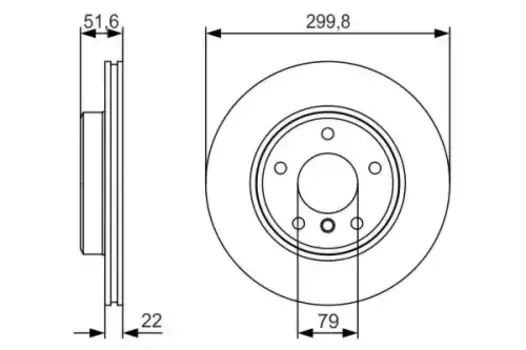 Тормозной диск BOSCH 0 986 479 S32 вентилируемый передняя ось