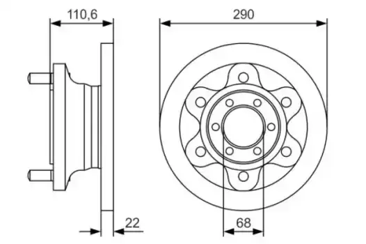 Тормозной диск BOSCH 0 986 479 S95 полный передняя ось