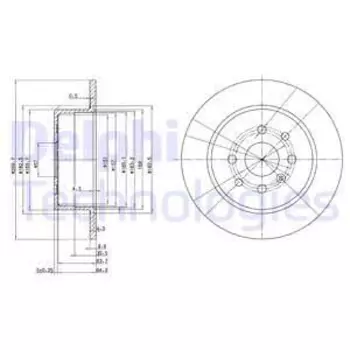 Тормозной диск DELPHI BG3141