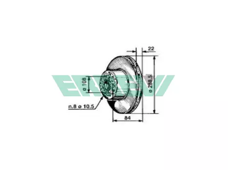 Тормозной диск ERREVI 713458