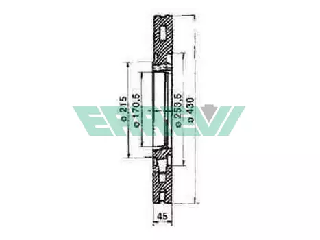 Тормозной диск ERREVI 713479