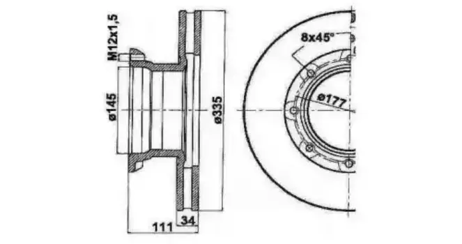 Тормозной диск ERREVI 713665