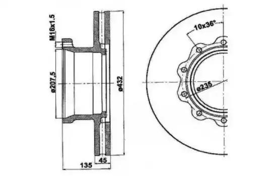 Тормозной диск ERREVI 713693