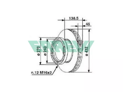 Тормозной диск ERREVI 713723