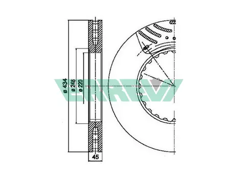 Тормозной диск ERREVI 713733