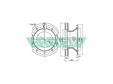 Тормозной диск ERREVI 713738