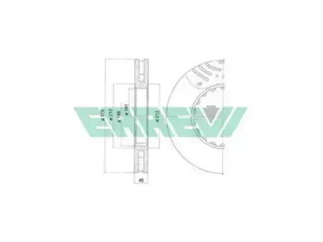 Тормозной диск ERREVI 713744
