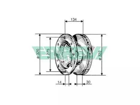 Тормозной диск ERREVI 713748