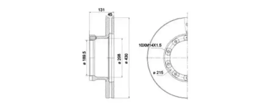 Тормозной диск ERREVI 713800