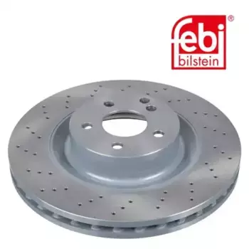 Тормозной диск FEBI 26406 вентилируемый, перфорированный передняя ось