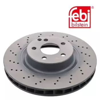 Тормозной диск FEBI 37725 вентилируемый, перфорированный передняя ось