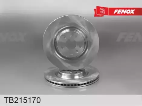 Тормозной диск FENOX TB215170 вентилируемый передняя ось