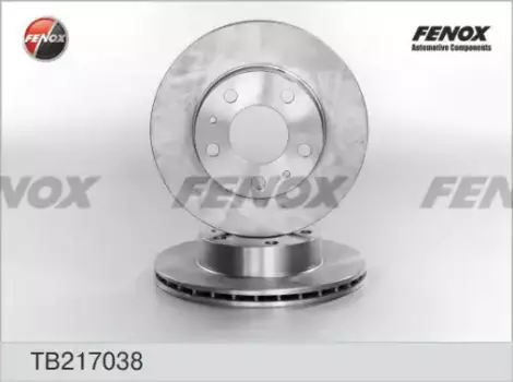 Тормозной диск FENOX TB217038 вентилируемый передняя ось