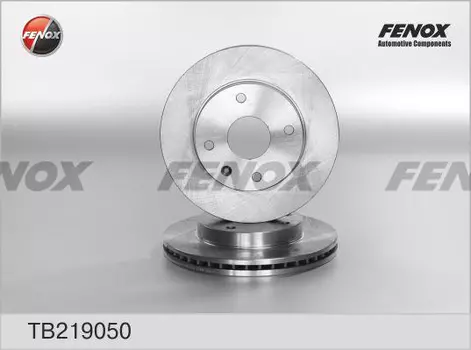 Тормозной диск FENOX TB219050 вентилируемый передняя ось