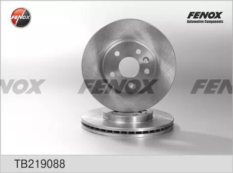 Тормозной диск FENOX TB219088 вентилируемый передний мост