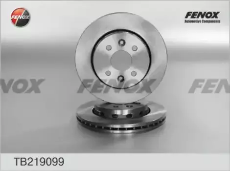 Тормозной диск FENOX TB219099 вентилируемый передняя ось