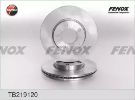 Тормозной диск FENOX TB219120 вентилируемый передняя ось