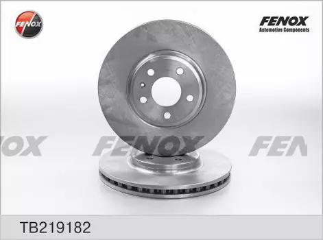 Тормозной диск FENOX TB219182 вентилируемый передний мост