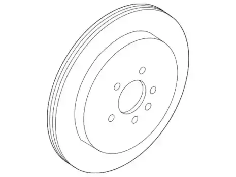 Тормозной диск FORD EU2Z-2V026-A