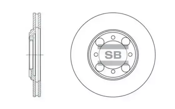 Тормозной диск HI-Q SD1014