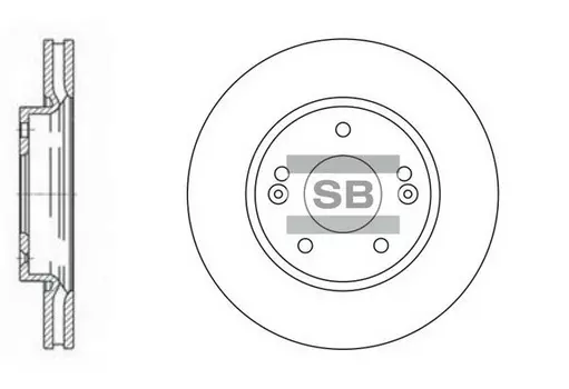 Тормозной диск HI-Q SD1019