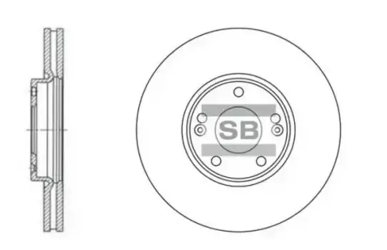 Тормозной диск HI-Q SD1023