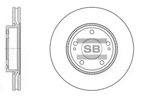 Тормозной диск HI-Q SD1048