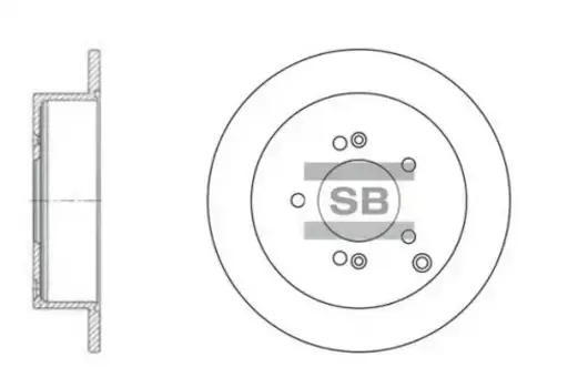 Тормозной диск HI-Q SD1052
