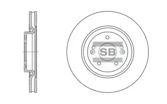 Тормозной диск HI-Q SD1070
